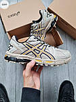 Чоловічі кросівки Asics Gel-Kahana Beige (бежеві з чорним) спортивні зручні кроси 1227TP топ, фото 6