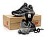 Чоловічі зимові кросівки New Balance 9060 Black Grey Winter Fur (чорно-сірі) низькі теплі кроси хутро Y14456 vkross, фото 6