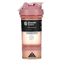 Шейкер спортивний BlenderBottle ProStak 22oz/650ml с 2-мя контейнерами Rose_Pink (ORIGINAL 500211)