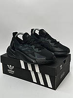 Мужские кроссовки Adidas X9000 L4 CORE (чёрные) спортивные тонкие дышащие весенне-осенние кроссы A2023-1 cross