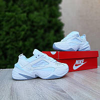 Женские кроссовки Nike M2K Tekno (белые с серым) массивные модные демисезонные кроссы О20818 house