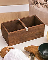 Дерев’яний короб осінній органайзер для кухні контейнер гарбузи