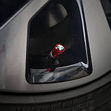 Ковпачки для коліс на золотушник ніпеля ніпеля-золотник кчервоний, фото 3