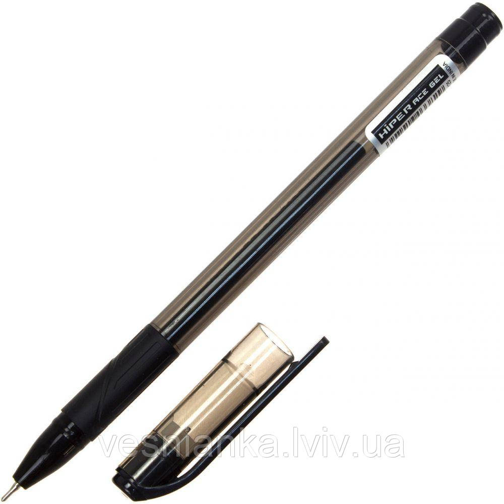 Ручка гелева чорна 0.6мм. Ace HIPER