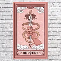 Плакат "Император, карта Таро, 04 - The Emperor", 60×36см