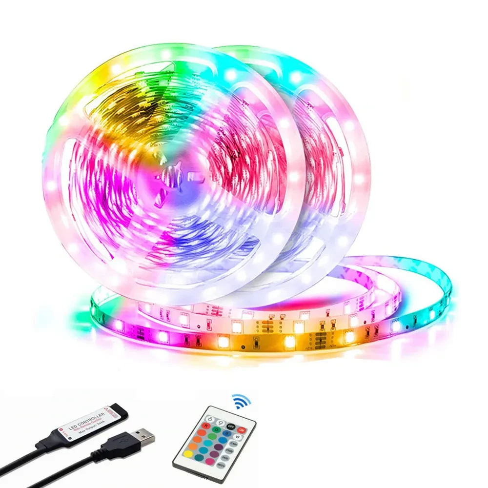 СВІТЛОДІОДНА СТРІЧКА RGB 5m, фото 1