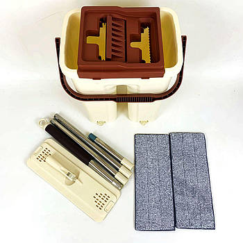 Швабра з відром Scratch ANET Housekeeper typemop Бежевий