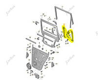Стеклоподъемник электрический двери задней левой Touareg (2007-2010) рестайл, 7L0839461D