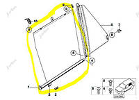 Шторка боковой двери солнцезащитная BMW X5 E53 (2003-2006) рестайл, 51167001148