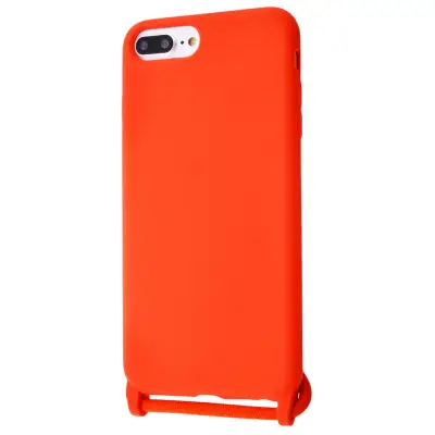 Силіконовий чохол Epik CORD для iPhone 8 Plus/7 Plus із шнурком Червоний