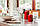 Свічка столова циліндр Bispol sw60/120-030 Червонй, фото 3