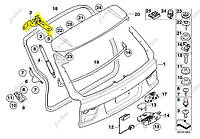 Петля крышки (двери) багажника BMW X5 E70 (2010-2013) рестайл, 41627170922