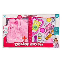 Дитячий ігровий набір Доктор з халатом "Rifeng", — 55 см Рожевий (000242844) два різновиди