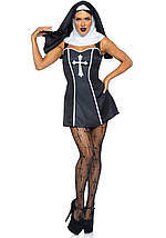 (SALE) Костюм черниці Leg Avenue Naughty Nun M, сукня, головний убір, фото 5
