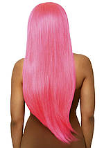 Leg Avenue Long straight center part wig neon pink, фото 2