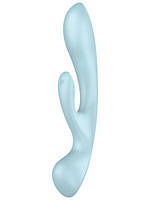 Вагінально-кліторальний вібратор Satisfyer Triple Oh Blue