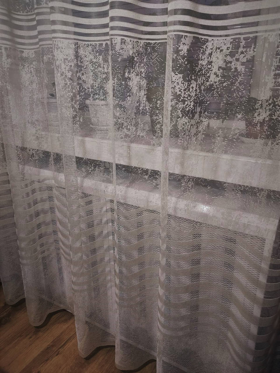 М'який жакардовий тюль із абстрактним візерунком і полосами, висота 2,9 м (турція)