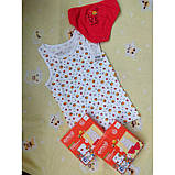 Дитячий комплект майка і труси Emoji на дівчинку р.110-116, фото 2