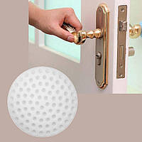 Обмежувач дверних ручок, захисний стопер від удару об стіну (білий)