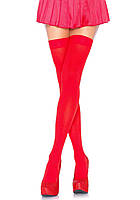 Сексуальні панчохи Opaque Nylon Thigh Highs Leg Avenue Red S/L