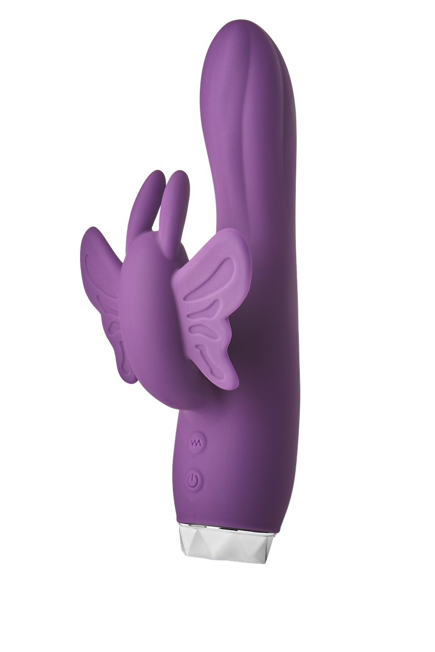 Силіконовий вібратор кролик Flirts Butterfly Vibrator Purple Dream Toys