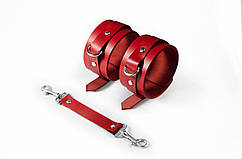 Шкіряні поножі Ankle Restraints Red Feral Feelings