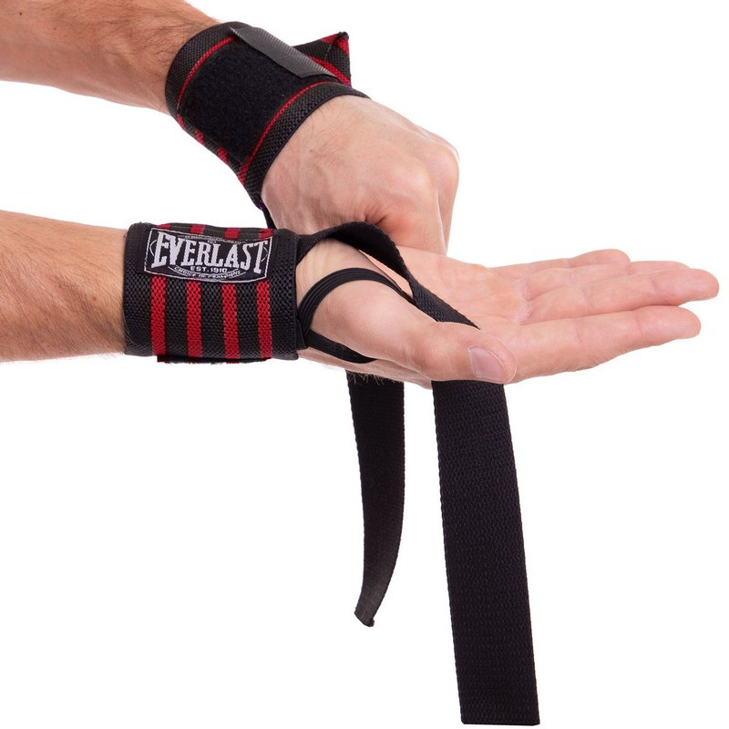 Бинти TA-4860 EVERLAST кистьові для тяги і жиму пара розмір регульований PL латекс, фото 1
