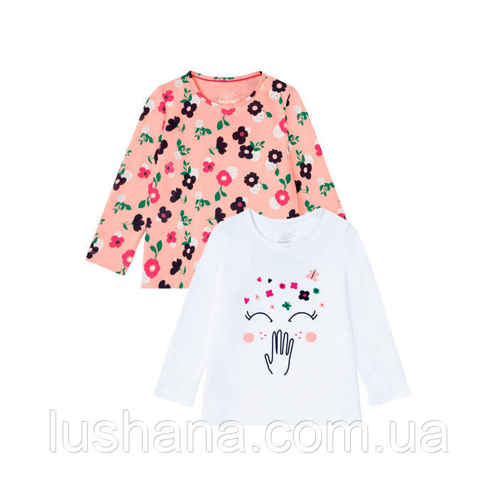 Дитячі кофти лонгсліви Lupilu на дівчинку (набір) - р.98-104, фото 1