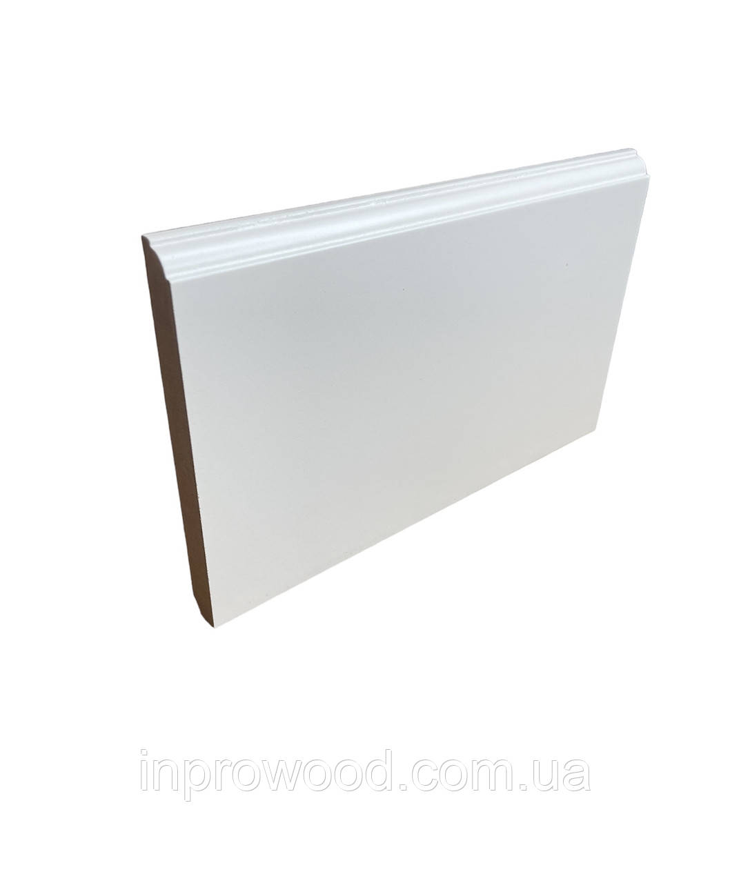 Плінтус МДФ фарбований білий Колоніал