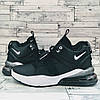 Чоловічі кросівки Nike Air Force 270 Black/White Chrome University Red AH6772-001, фото 3