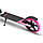 Самокат із ручним тормозом Razzo CITY 200 мм. алюмінієвий HUL1-200 Black/Pink, фото 9