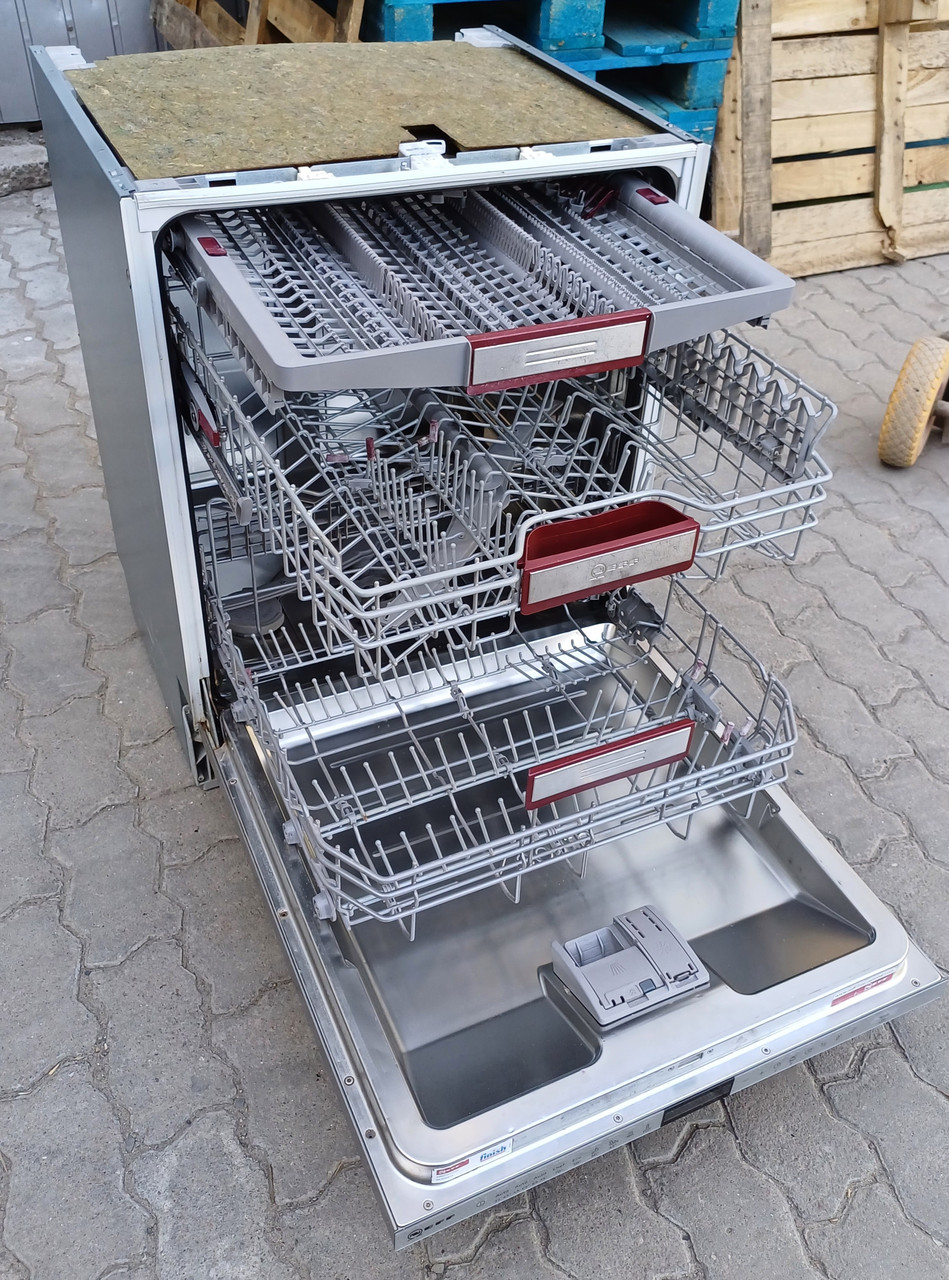 Посудомийна машина 60см Бош Neff S517T80X1E підсвічування сушка проекція, фото 1