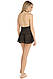 Пеньюар з відкритою спиною та стрінги Rene Rofe 2PC Lace & Mesh Halter Babydoll & G-String Set Black S, фото 5
