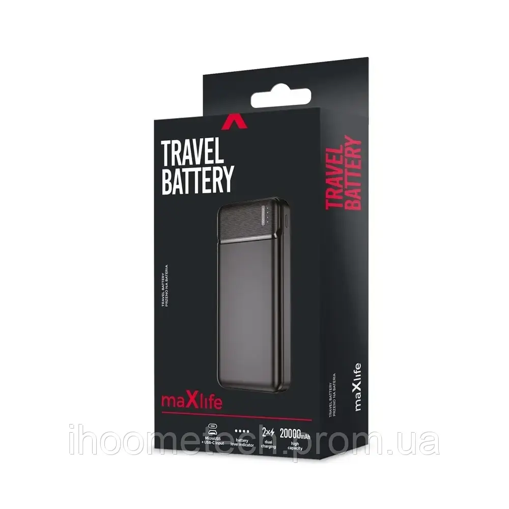 Повербанк для квартиры Maxlife Power Bank MXPB-01 Power bank для смартфона 20000 mAh Powerbank со скидками - фото 9 - id-p1962665034