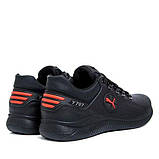 Демісезонні шкіряні чорні кросівки чоловічі, фото 10