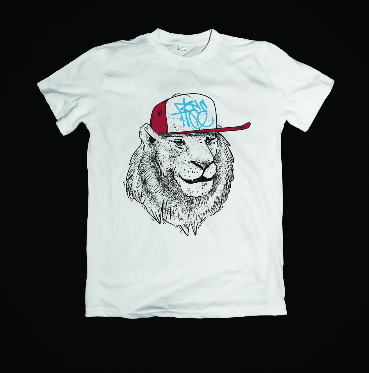 Футболка YOUstyle Cool lion, стильний лев 1087 White