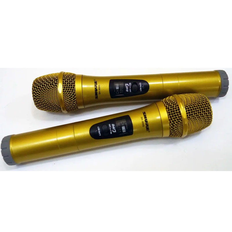 Беспроводная микрофонная система SH 300G с двумя ручными кардиоидными микрофонами с базой комплект вокальный - фото 3 - id-p1962672805