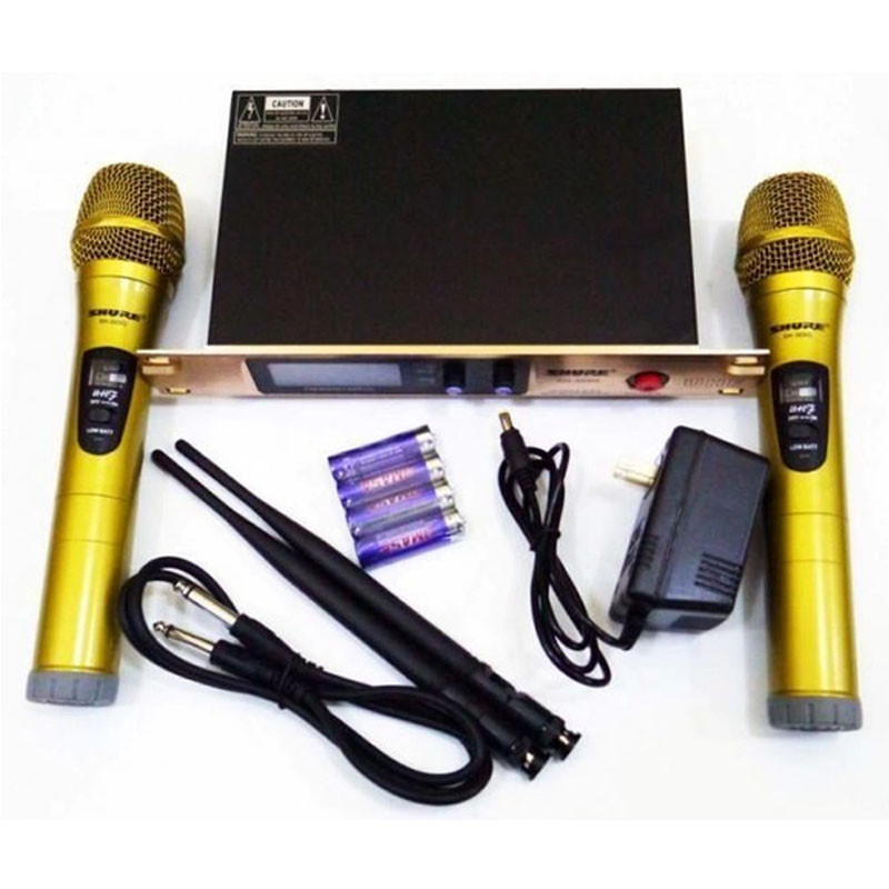 Беспроводная микрофонная система SH 300G с двумя ручными кардиоидными микрофонами с базой комплект вокальный - фото 8 - id-p1962672805