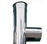 Трійник 90° та лейка для димоходу з нержавіючої сталі одностінний, фото 3