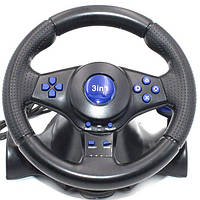 Игровой руль для компьютера Vibration Steering Wheel с коробкой передач и педалями, крутой игровой геймпад