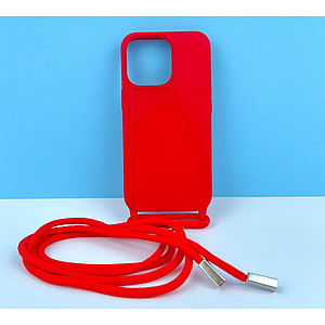Силіконовий чохол Epik CORD для iPhone 13 Pro із шнурком Червоний