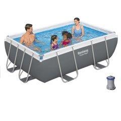 Каркасний басейн Bestway 56629 new, 282 х 196 х 84 см (1 250 л/год, дозатор)