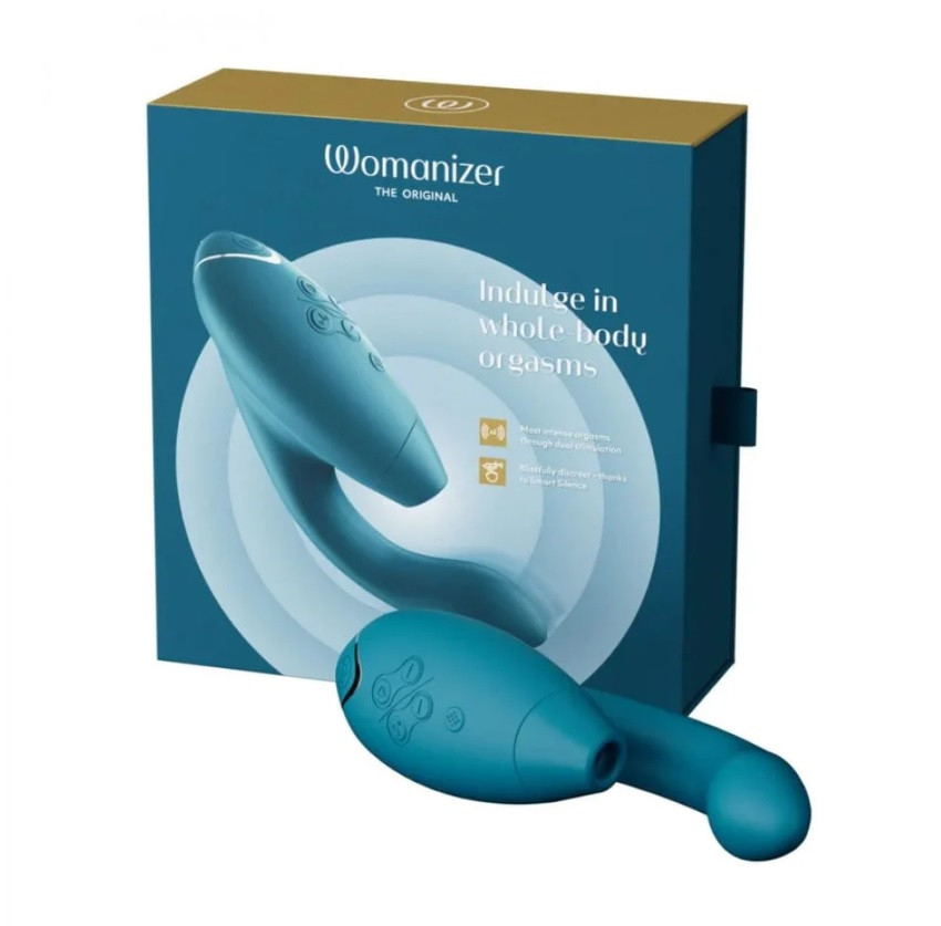 Безконтактний кліторальний стимулятор Womanizer Duo 2 Petrol