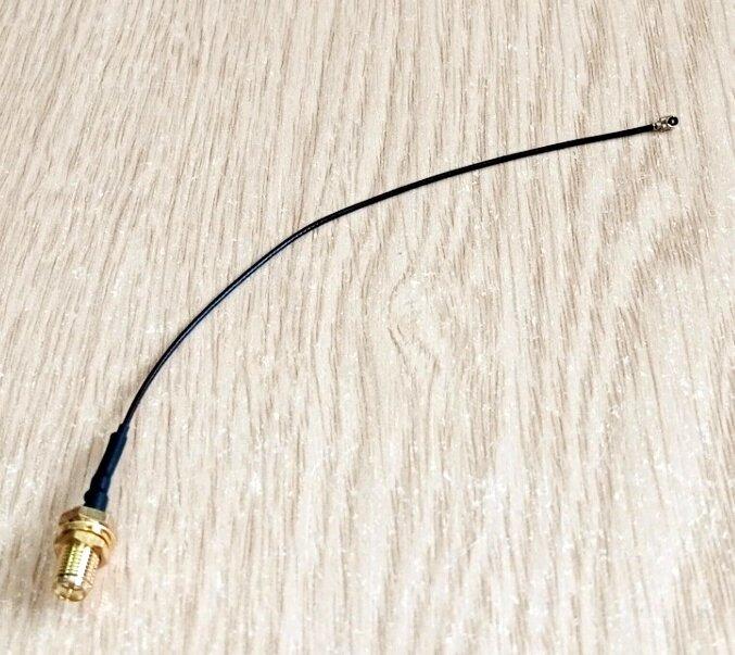 Перехідник pigtail RP SMA штир (реверсивний) - IPX (U. FL), кабель RF1.13, 150 мм