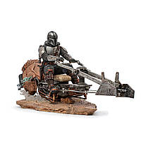 Статуетка MANDALORIAN On Speederbike - Deluxe Art Scale 1/10 (Мандалорець) 17,8 см