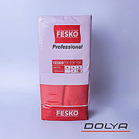 Салфетка 33*33 красная 2-слойная FESKO 250 шт (4 пач/ящ) (Артикул: 000002926)