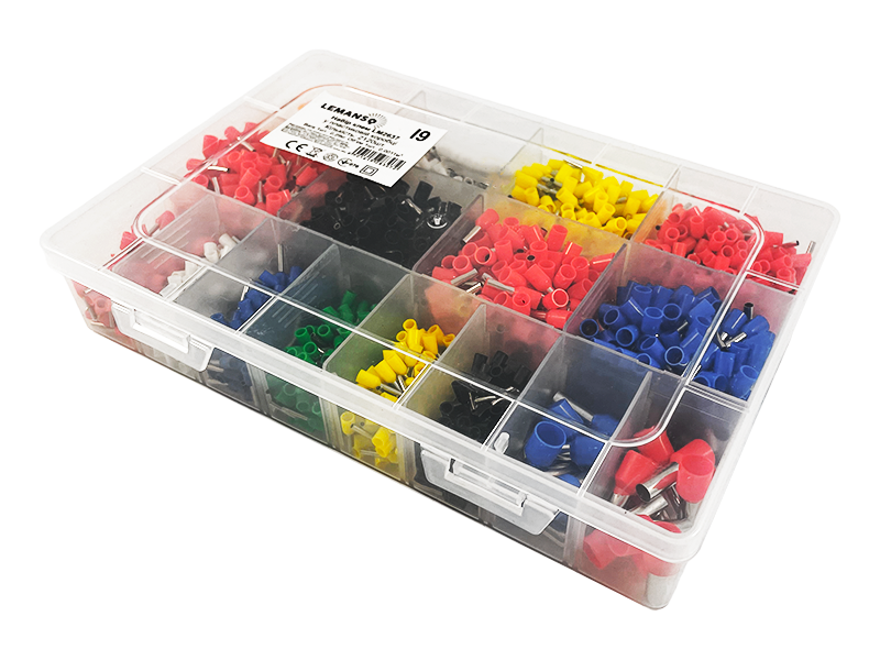 Набір клем обтискових Lemanso LM2637 з ізоляцією 2120 шт