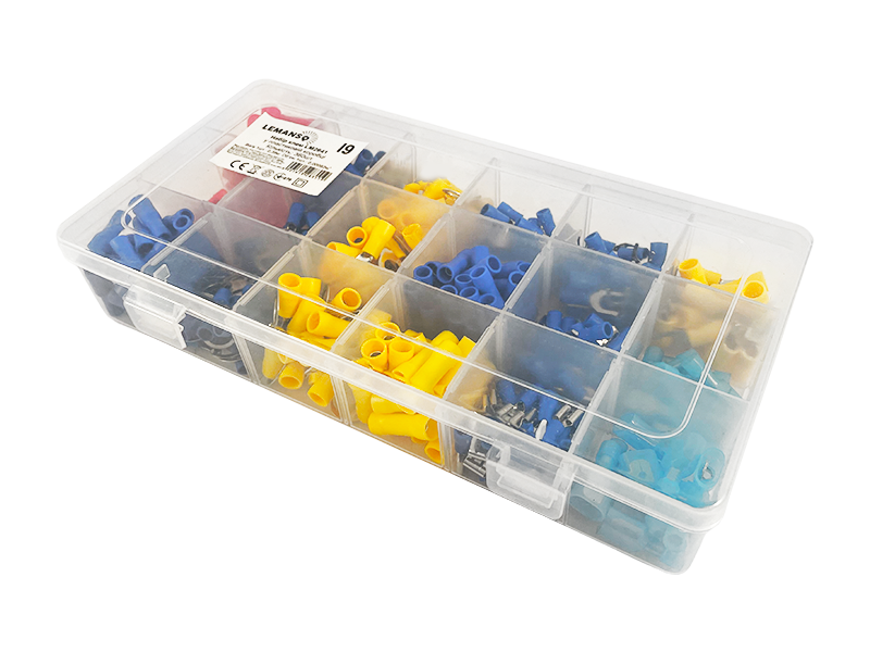 Набір клем обтискових Lemanso LM2641 з ізоляцією 360 шт