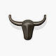 Меблевий декоративний гачок для одягу Bull графит, фото 2