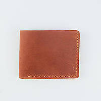 Чоловічий гаманець-біфолд із натуральної шкіри Crazy Horse (світло коричневий)